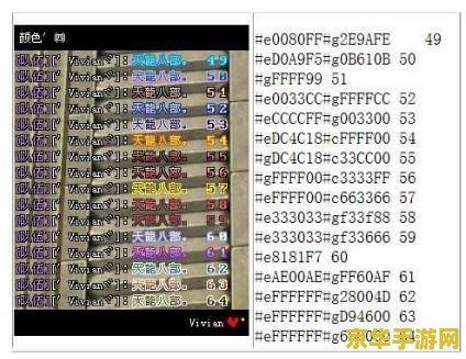 天龙八部字体颜色代码 天龙八部游戏深度解析：字体颜色代码与游戏特色