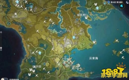 原神白铁矿分布图高清 原神白铁矿分布图高清解析：探索与采集的冒险之旅