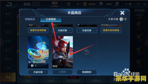 王者荣耀韩信怎么拥有 王者荣耀攻略：如何拥有强力刺客韩信