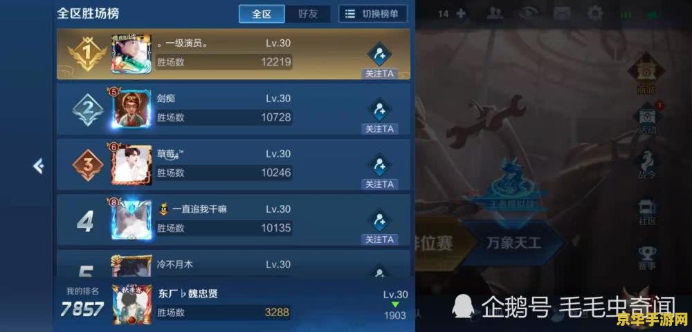 王者荣耀怎么测全区第几 王者荣耀：如何精准测定全区排名