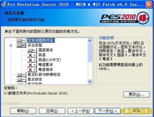实况足球2010汉化补丁 实况足球2010汉化补丁详解