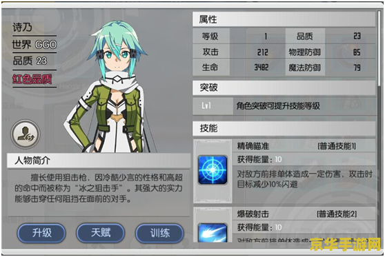刀剑神域ggo 刀剑神域：幽灵子弹游戏深度解析