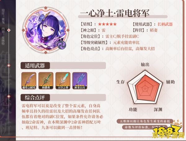 原神雷电将军天赋升级 原神雷电将军天赋升级全攻略