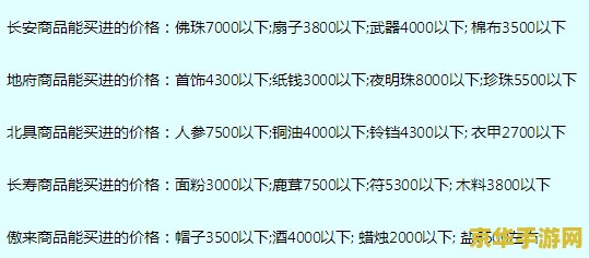 梦幻跑商助手 梦幻跑商助手：游戏内经济策略与效率提升