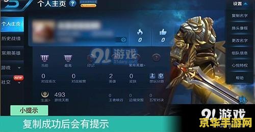 王者荣耀名字复制怎么粘贴 王者荣耀名字复制粘贴技巧详解