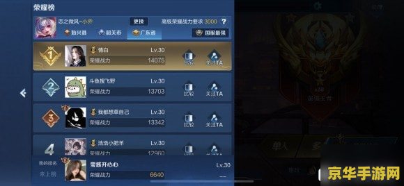 王者荣耀战区排名怎么分的 王者荣耀战区排名解析