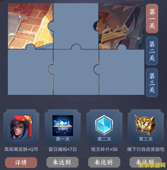 王者荣耀瑶拼图怎么过 王者荣耀瑶拼图活动攻略