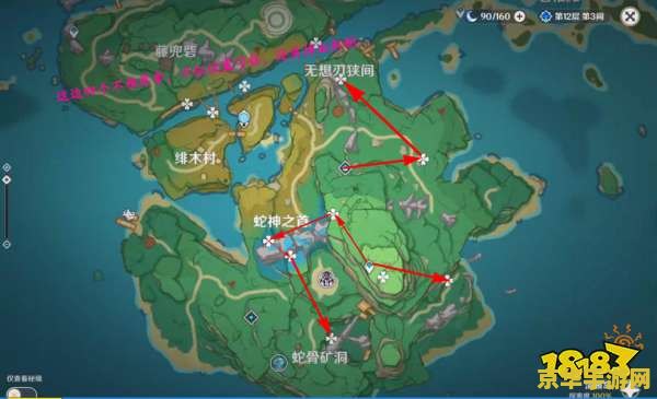 原神萌新找鬼兜虫路线 原神萌新找鬼兜虫高效采集路线