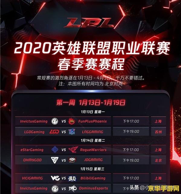 2020英雄联盟春季赛开赛时间 2020英雄联盟春季赛开赛时间回顾