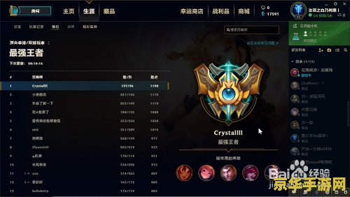 英雄联盟人物排行榜 英雄联盟人物排行榜深度解析