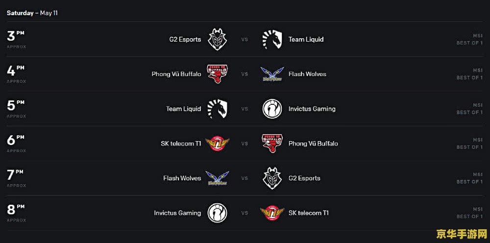 英雄联盟赛程2023msi 2023英雄联盟MSI赛程全面解析