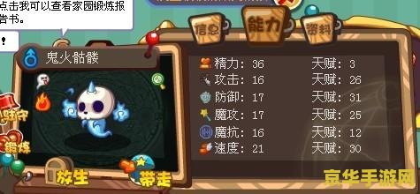 洛克王国鬼火骷髅 洛克王国：揭秘鬼火骷髅的奇幻之旅