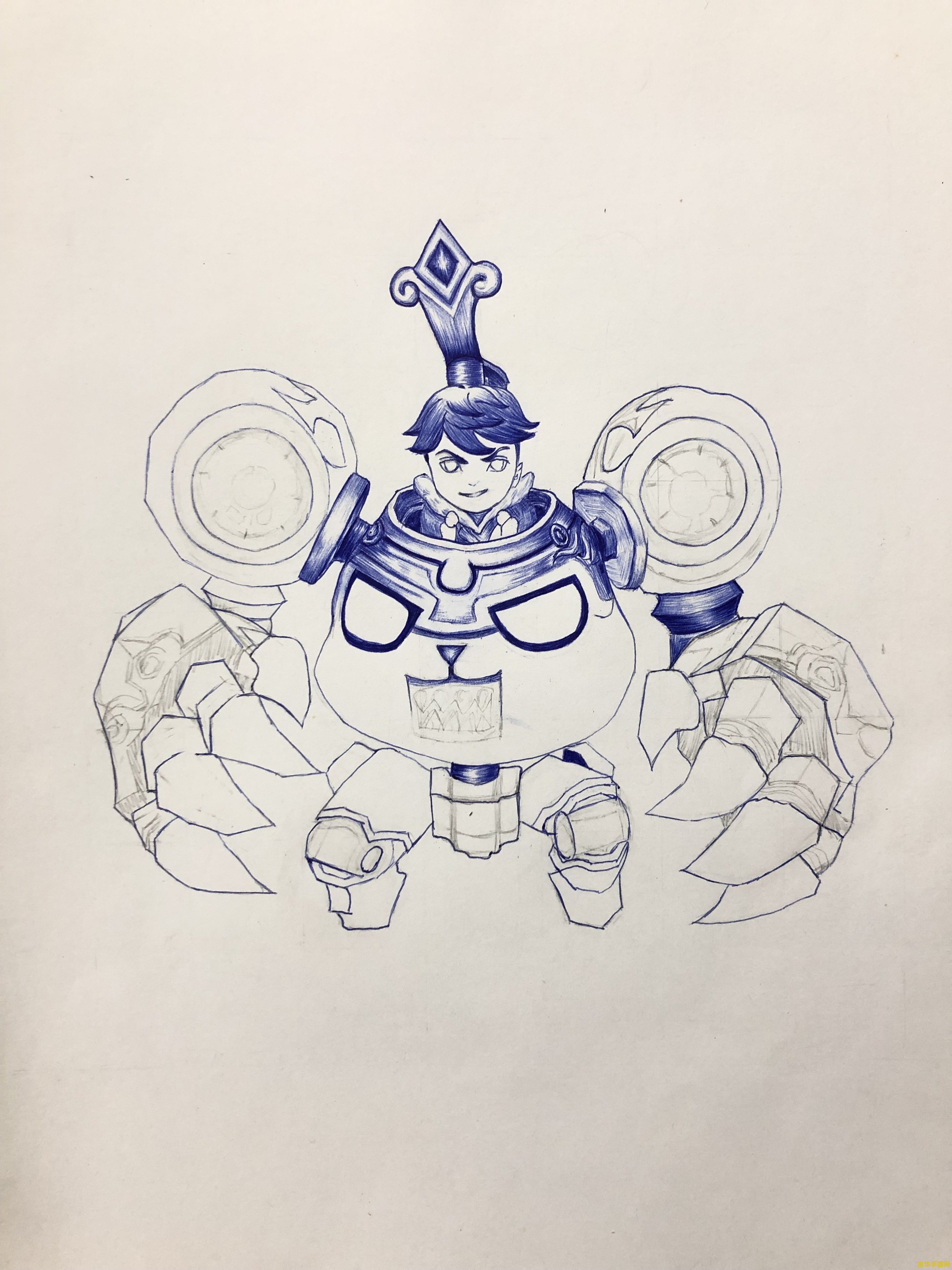 新版本王者荣耀墨子怎么画 新版本王者荣耀墨子绘画指南