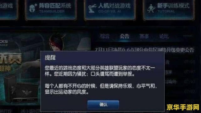 英雄联盟查举报 英雄联盟：深入解析举报系统及其重要性