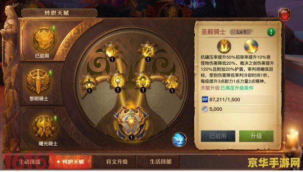 黎明之光骑士天赋加点 黎明之光骑士天赋加点策略分析