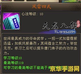 天龙八部唐门技能 天龙八部唐门技能深度解析