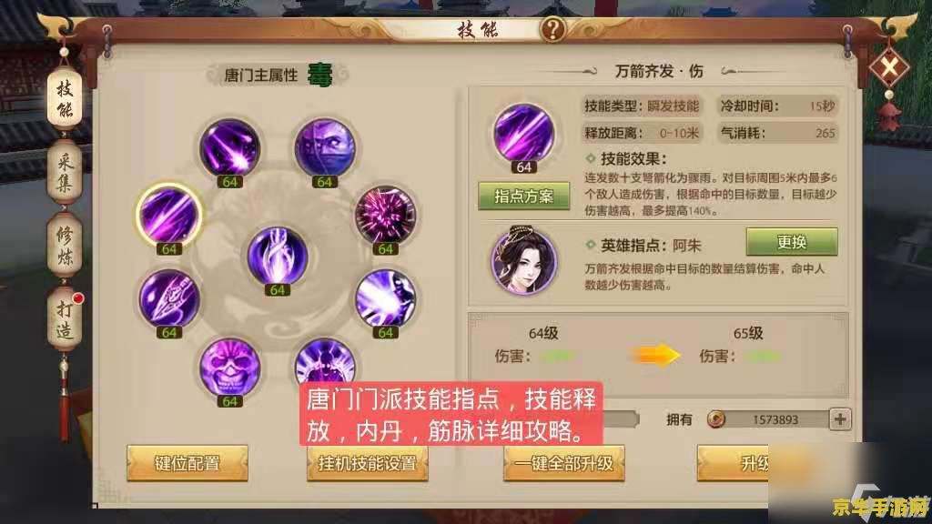 天龙八部唐门加点 天龙八部唐门加点攻略