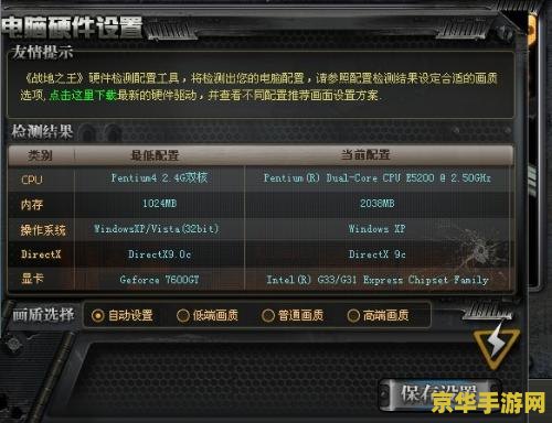 战地之王配置 战地之王配置详解