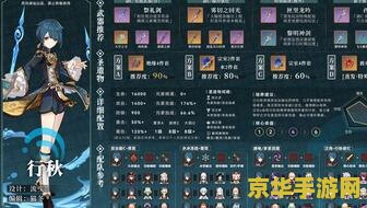 原神行秋圣遗物武器 原神行秋圣遗物与武器搭配指南