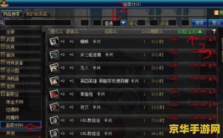 dnf副职业 DNF副职业深度解析