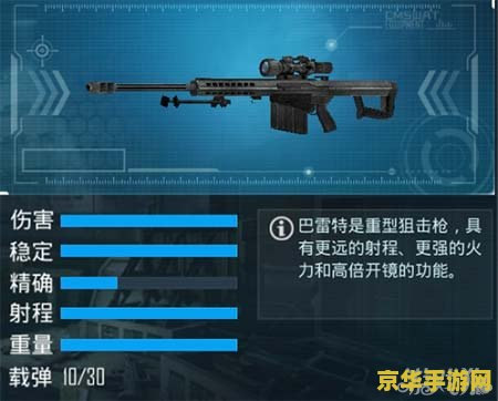 csol巴雷特 CSOL巴雷特：枪林弹雨中的狙击之王