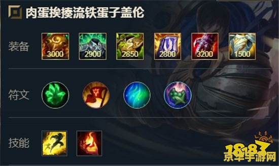 英雄联盟手游盖伦出装顺序 英雄联盟手游盖伦出装顺序