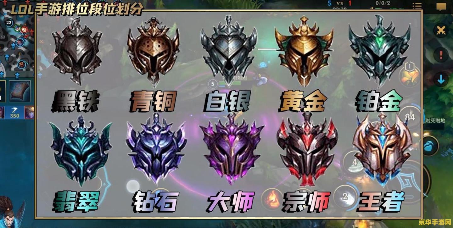 英雄联盟手游段位分数 英雄联盟手游段位分数解析
