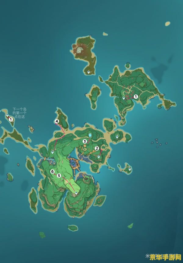原神从海底去稻妻路线图 原神从海底去稻妻的探险路线图解析