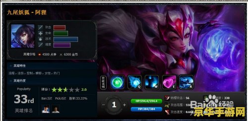 英雄联盟狐狸出装2023 英雄联盟狐狸出装2023