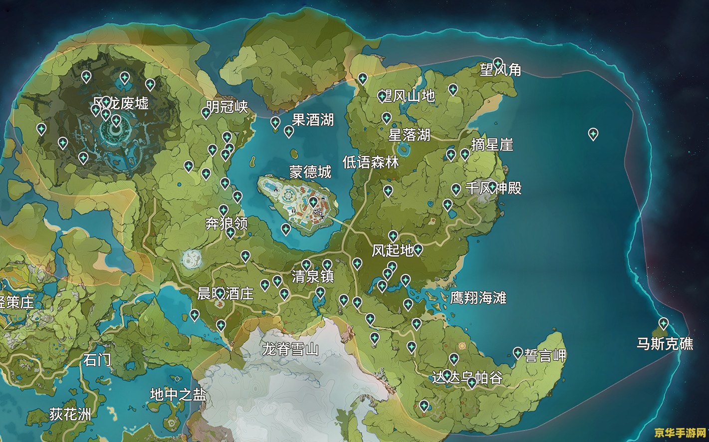 原神千手百眼神像位置地图 原神千手百眼神像位置地图