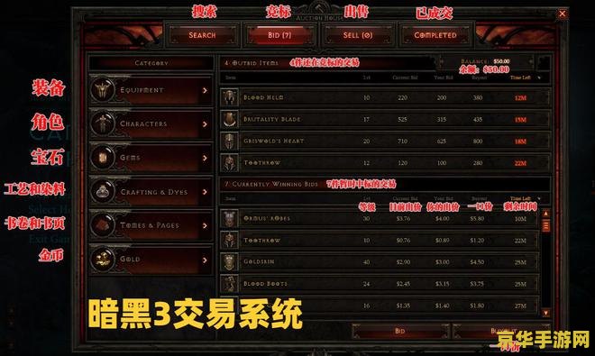 暗黑3现金拍卖行 暗黑3现金拍卖行深度解析
