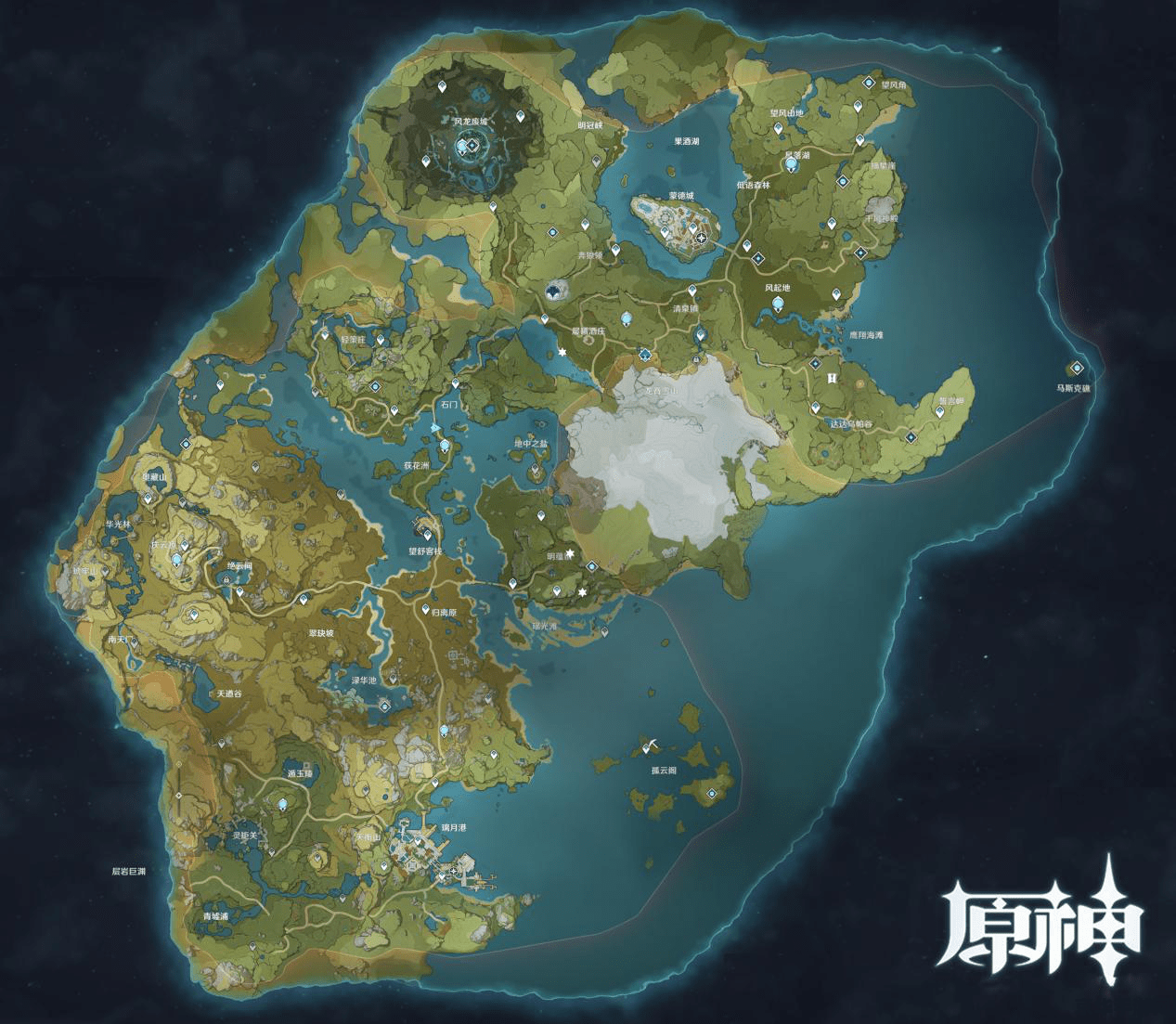 原神怎么展现全地图 原神如何全面展现其广阔地图