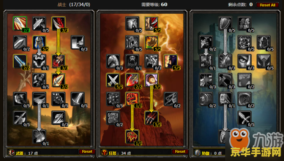 魔兽世界战士天赋 魔兽世界战士天赋深度解析