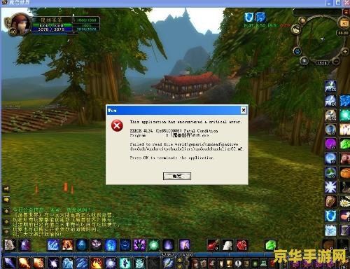 魔兽世界错误134 魔兽世界错误134分析与解决