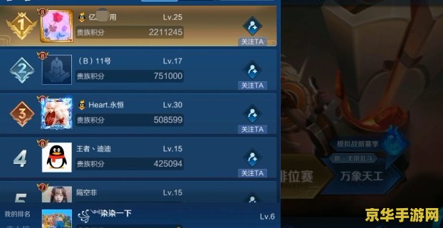 王者荣耀贵族积分怎么看 王者荣耀贵族积分怎么看