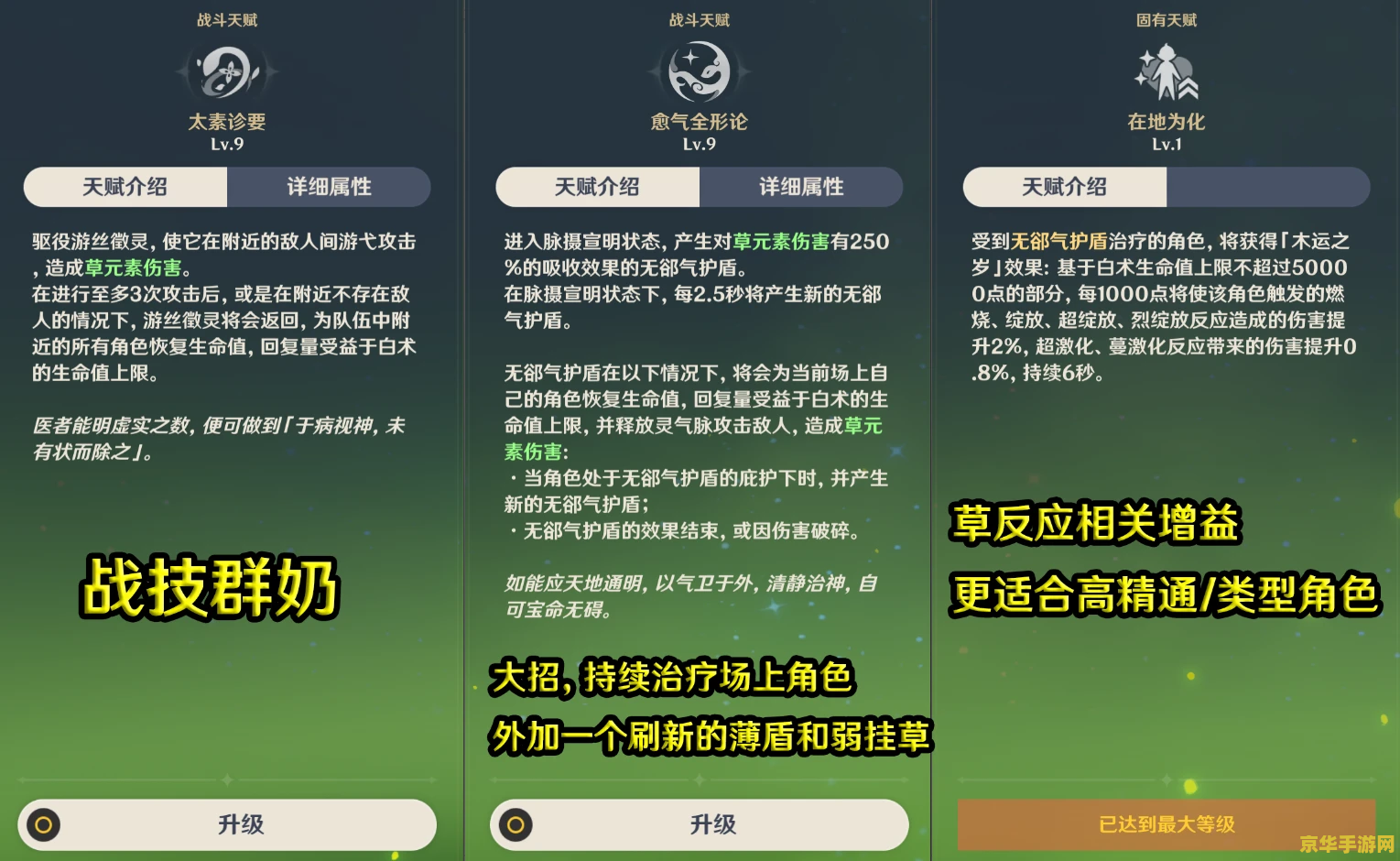 原神草神技能加点 原神草神技能加点攻略