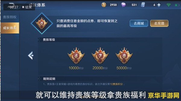 王者荣耀贵族怎么进入 王者荣耀贵族系统详解