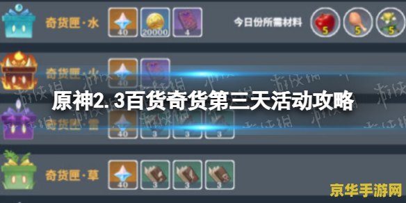 原神百货奇货每天几点刷新 原神百货奇货每天几点刷新