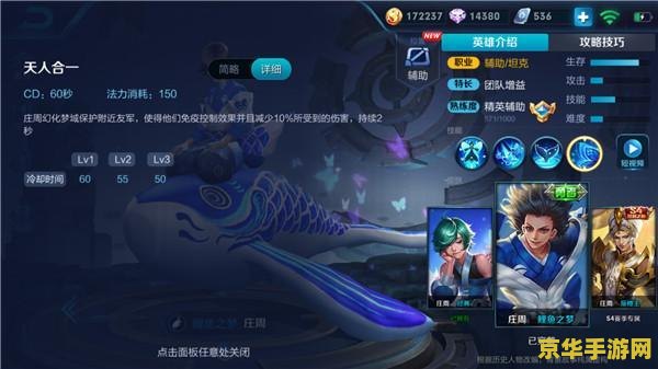 王者荣耀庄周辅助怎么打 王者荣耀庄周辅助打法全解析