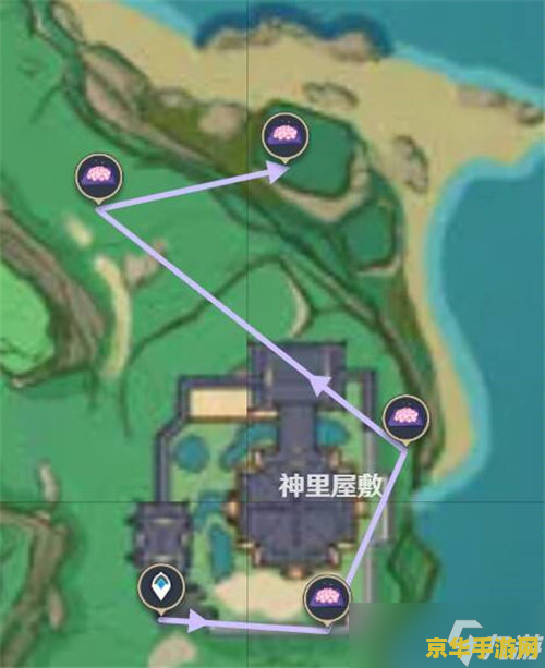 原神绯樱绣球路线图 原神绯樱绣球路线图及采集攻略