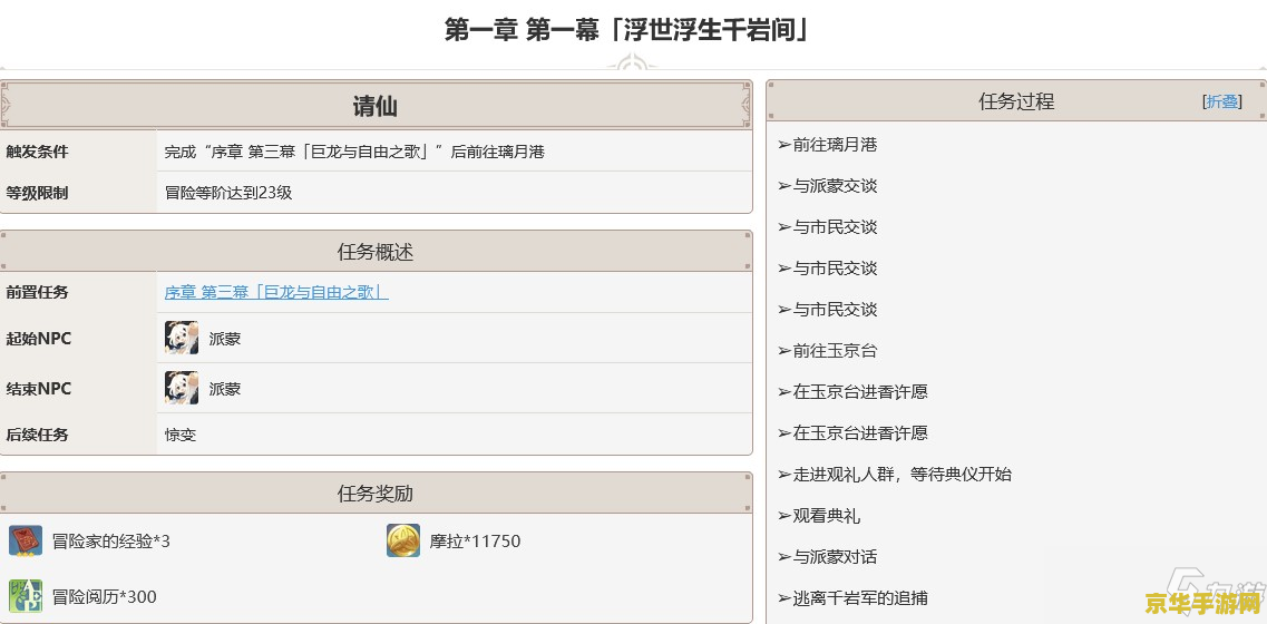 原神全部魔神任务 原神全部魔神任务解析