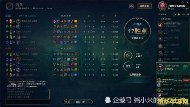 英雄联盟排位分数机制
