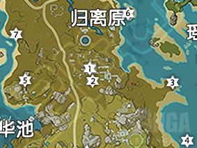 原神璃月岩神瞳分布图