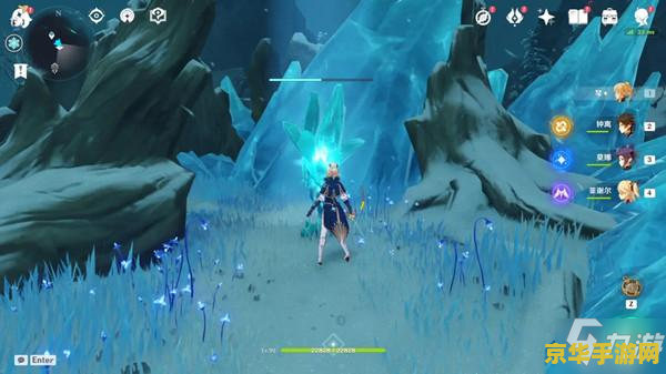 原神雪山碎片第二个火精灵