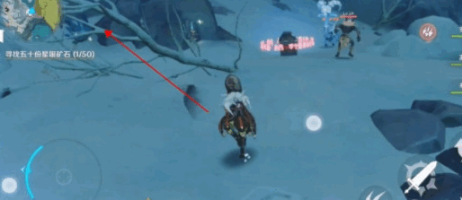 原神寻找五十分星银矿石