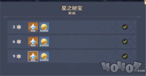 原神星之秘宝奖励会不会重置