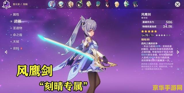 原神风鹰剑适合给谁用