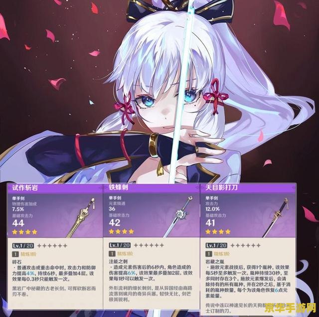 原神最值得锻造的单手剑