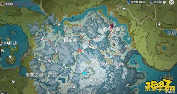 原神中星银矿的分布图