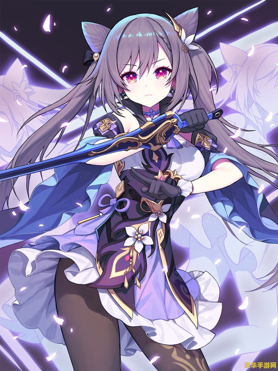 二次元原神刻晴开襟图片